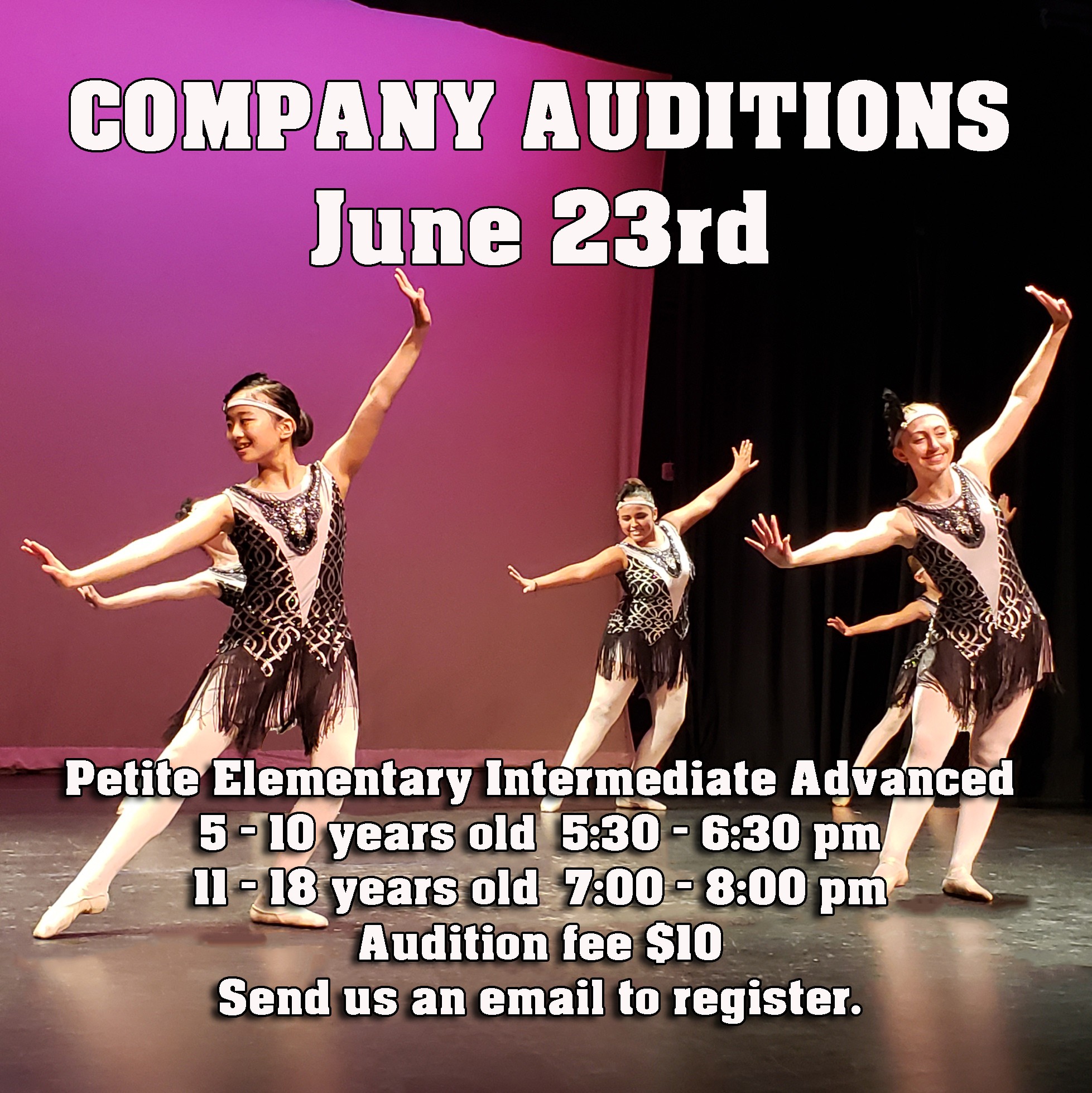 Audition for Company! Register Now!